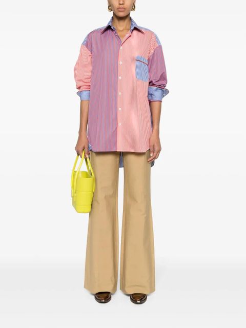 ETRO stripe-pattern cotton shirt - Orange - zdjęcie produktu nr 2