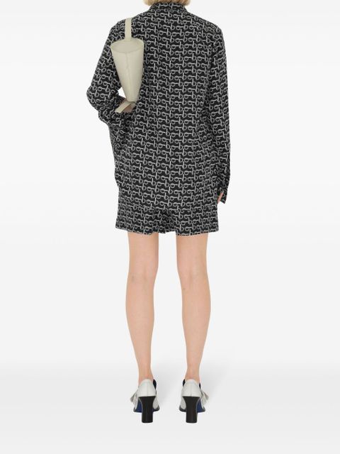 Burberry B silk shirt - Black
