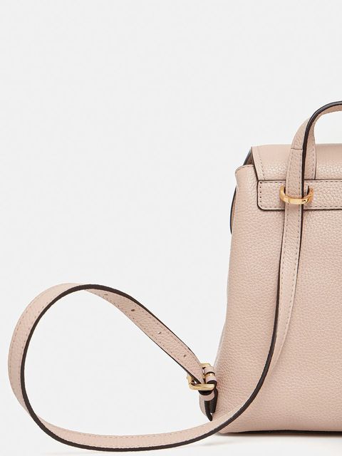 MICHAEL Michael Kors plecak skórzany QUINN damski kolor beżowy mały gładki 30T5GQNB0L