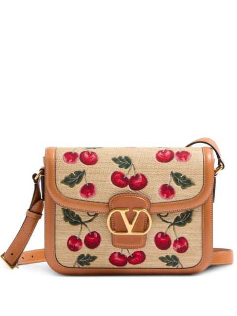 Valentino Garavani 9to5 Cherryfic-motif shoulder bag - Neutrals - zdjęcie produktu nr 1