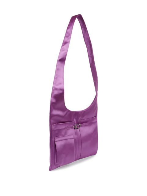 Gimaguas Blanca satin shoulder bag - Purple