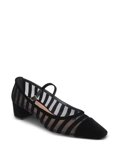 Aquazzura striped block-heel pumps - Black - zdjęcie produktu nr 2