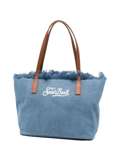 MC2 Saint Barth logo-embroidery tote bag - Blue - zdjęcie produktu nr 1