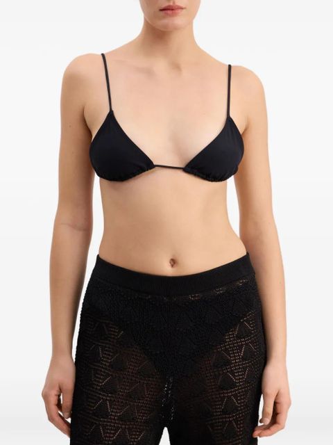 LouLou de Saison triangle-shape bikini top - Black