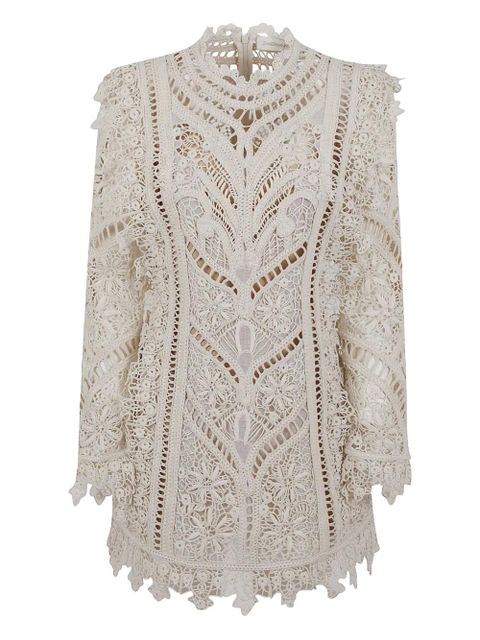 ZIMMERMANN Illuminate Cornelli mini dress - Neutrals - zdjęcie produktu nr 1