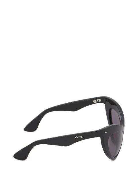 Marni Holoholona cat-eye logo sunglasses - Black