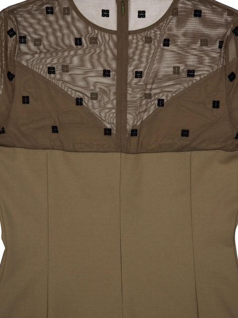 Givenchy logo-jacquard midi dress - Green - zdjęcie produktu nr 2