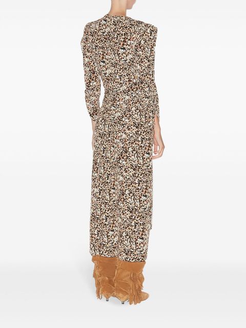 ISABEL MARANT Albini midi dress - Brown