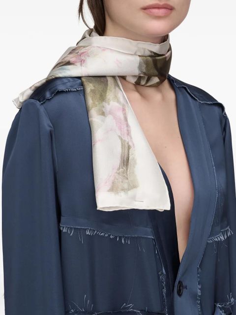 Maison Margiela floral-print scarf - Neutrals - zdjęcie produktu nr 2