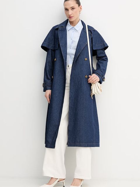 Hoss Intropia płaszcz jeansowy - zdjęcie produktu nr 1