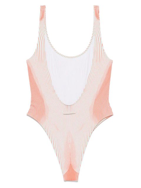 Jean Paul Gaultier Pinstripe Body Morphing swimsuit - Green - zdjęcie produktu nr 2