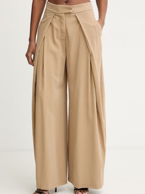 Haveone spodnie wide leg damskie z wiskozą - zdjęcie produktu nr 1