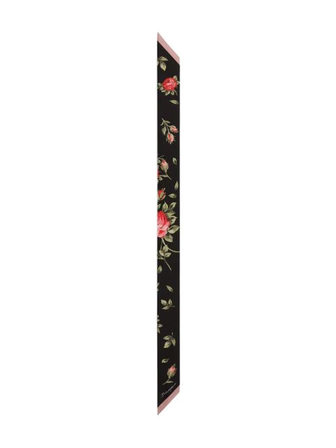 Dolce & Gabbana floral bouquet scarf - Black - zdjęcie produktu nr 1