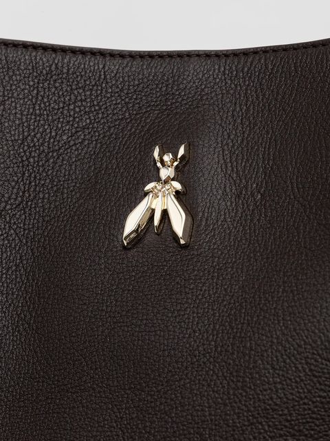 Patrizia Pepe torebka skórzana kolor brązowy 2B0150 L162