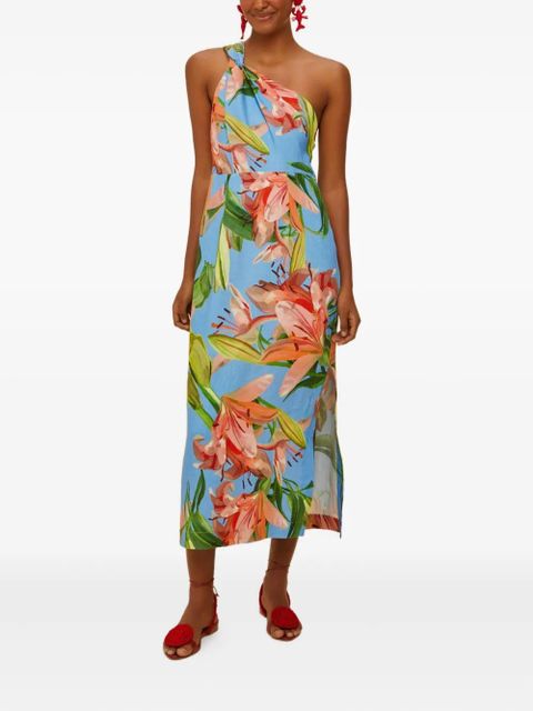 FARM Rio floral-print midi dress - Blue - zdjęcie produktu nr 1