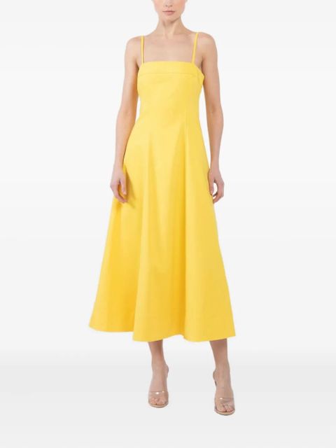 Simkhai Marisol sleeveless flared dress - Yellow
