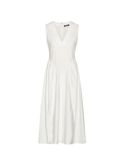 ROTATE BIRGER CHRISTENSEN V-neck sleeveless midi dress - White - zdjęcie produktu nr 1