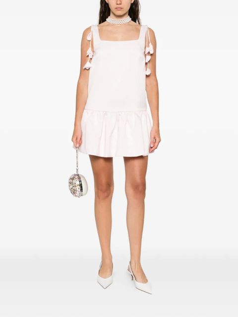 Self-Portrait taffeta mini dress - Pink