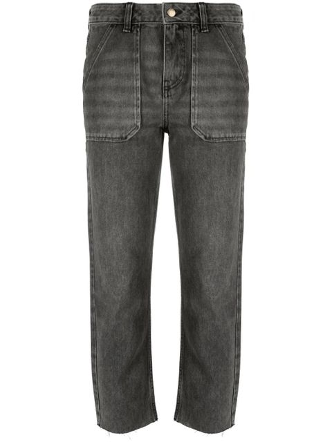 Ba&Sh Elly mid-rise straight-leg jeans - Grey - zdjęcie produktu nr 1