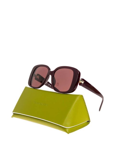 Tory Burch geometric-frame sunglasses - Red