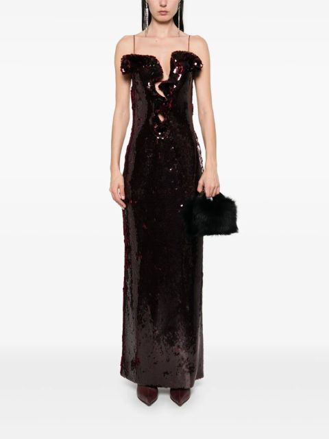 Magda Butrym sequinned maxi dress - Red