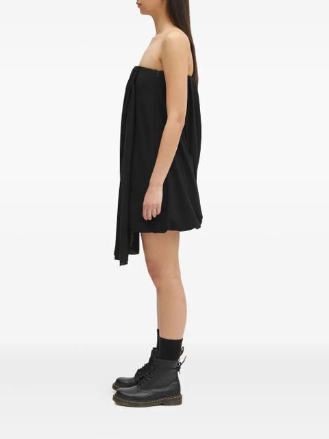 JW Anderson draped bustier strapless dress - Black