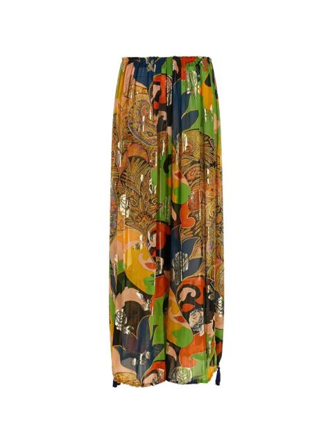 ETRO paisley-print palazzo pants - Orange - zdjęcie produktu nr 2