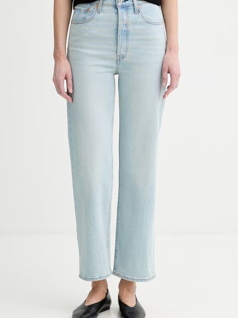 Levi's jeansy straight damskie RIBCAGE STRAIGHT ANKLE - zdjęcie produktu nr 1