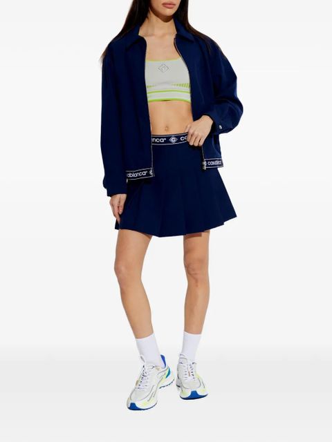 Casablanca logo-print sneakers - White