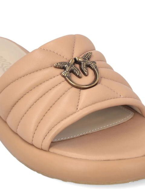 PINKO Love Birds quilted sandals - Neutrals