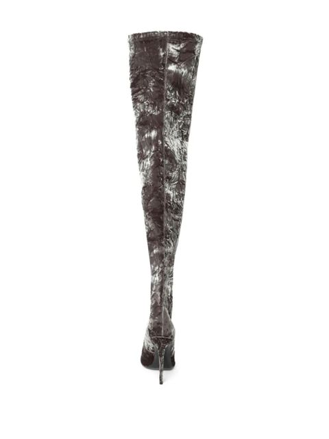 Saint Laurent Ella 110mm thigh-high boots - Green