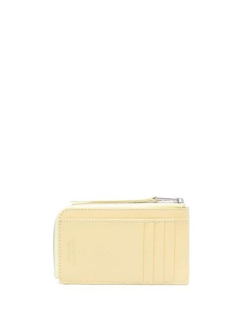 Zadig&Voltaire logo-plaque medium leather wallet - Neutrals