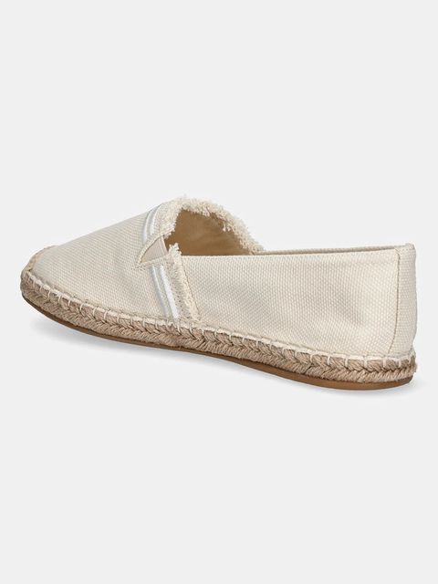 Tommy Hilfiger espadryle FRINGE CANVAS CLOSED ESPADRILLE kolor beżowy FW0FW08881