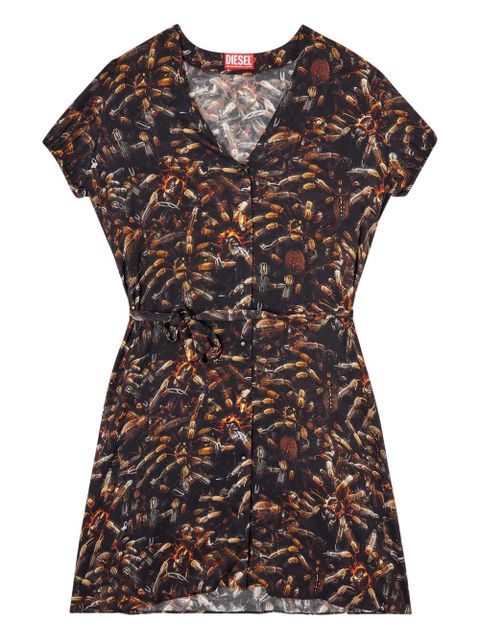 Diesel D-Ollish print mini dress - Black - zdjęcie produktu nr 1