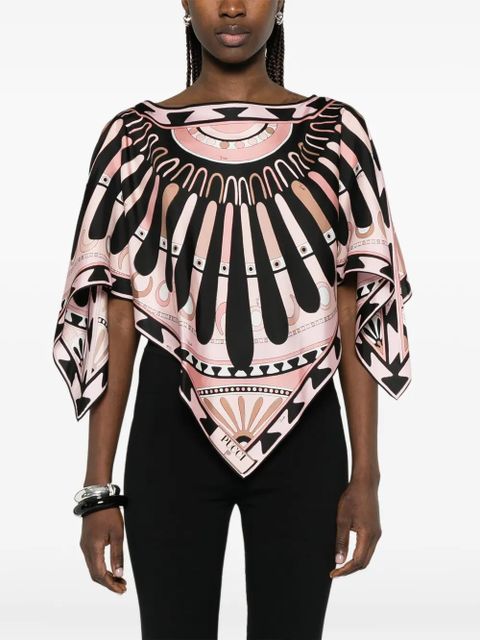 PUCCI printed twill blouse - Pink