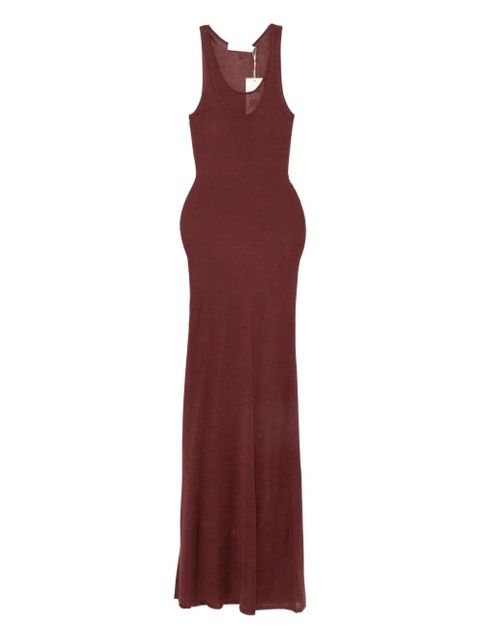 Aya Muse scoop-neck maxi dress - Brown