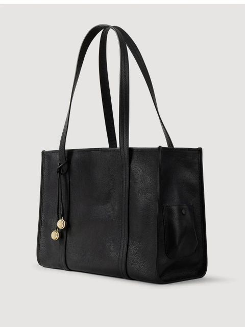 SANDRO structured tote bag - Black
