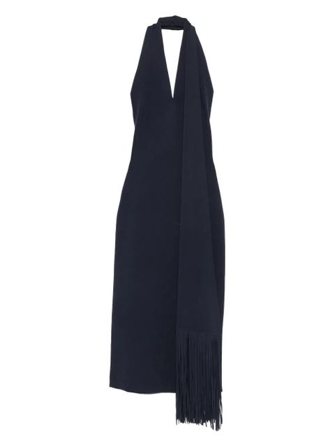 Cult Gaia halterneck fringed dress - Blue - zdjęcie produktu nr 1