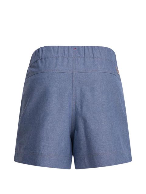 Moncler Grenoble pleated high-waisted shorts - Blue - zdjęcie produktu nr 2
