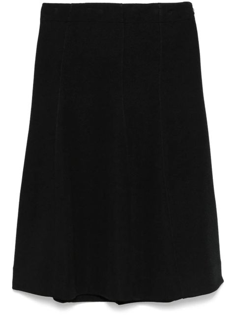 Jil Sander flared midi skirt - Black - zdjęcie produktu nr 1