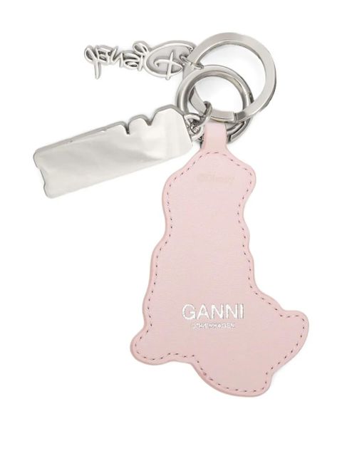 GANNI x Disney leather charm keyring - Pink - zdjęcie produktu nr 2