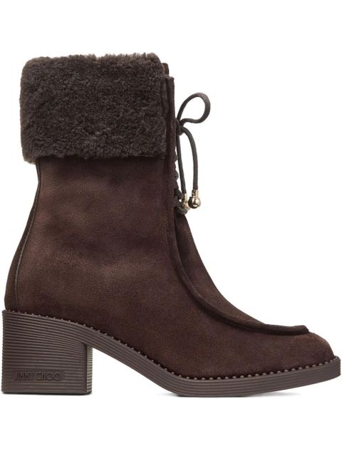 Jimmy Choo 60mm Hali boots - Brown - zdjęcie produktu nr 1