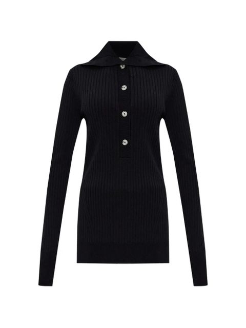 ENTIRE STUDIOS button-up polo top - Black - zdjęcie produktu nr 1