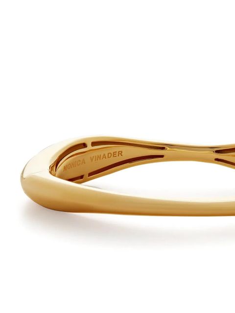 Monica Vinader Nura Reef wide bangle bracelet - Gold