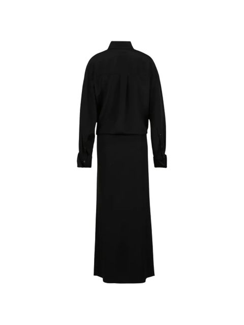 Sportmax draped collared dress - Black - zdjęcie produktu nr 2