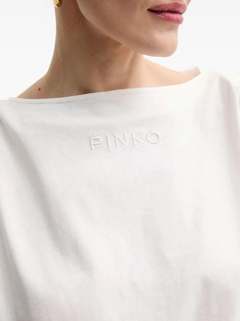 PINKO padded-shoulder dress - White