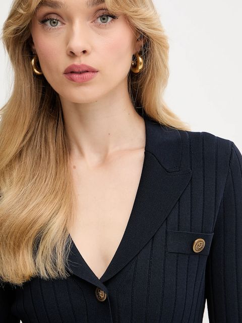 Guess kardigan FELICITY damski kolor granatowy lekki W5YR11 Z0130