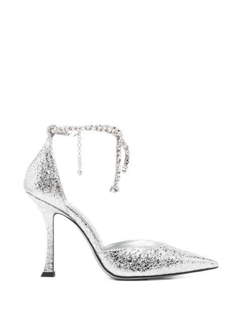 Jimmy Choo Stevie metallic heeled pumps - Silver - zdjęcie produktu nr 1