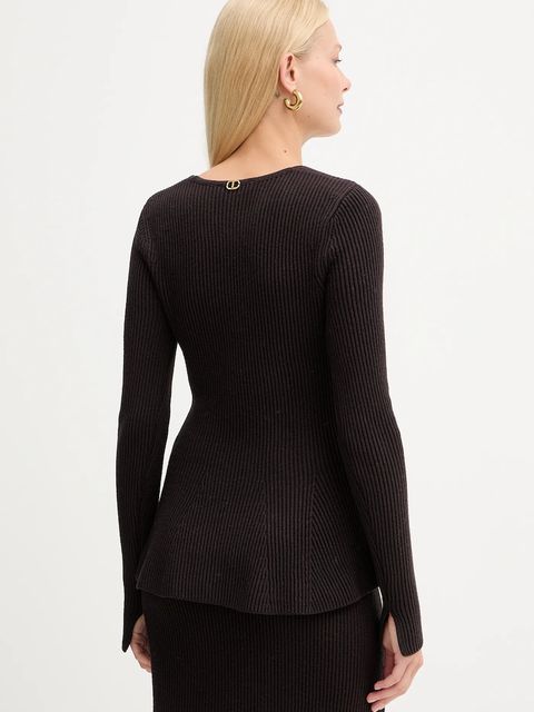 Twinset sweter z dodatkiem wełny