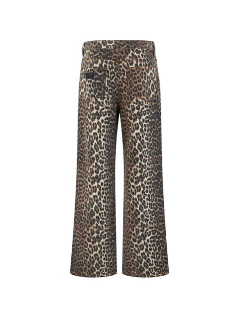 GANNI leopard-print trousers - Neutrals - zdjęcie produktu nr 2